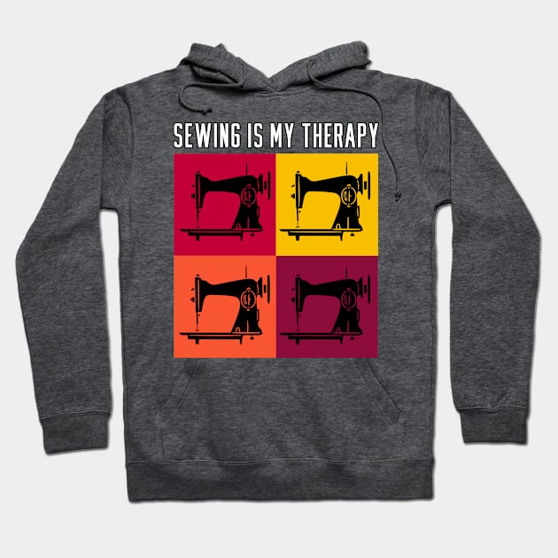 Sewing is my Therapy Hoodie by ArticaDesign